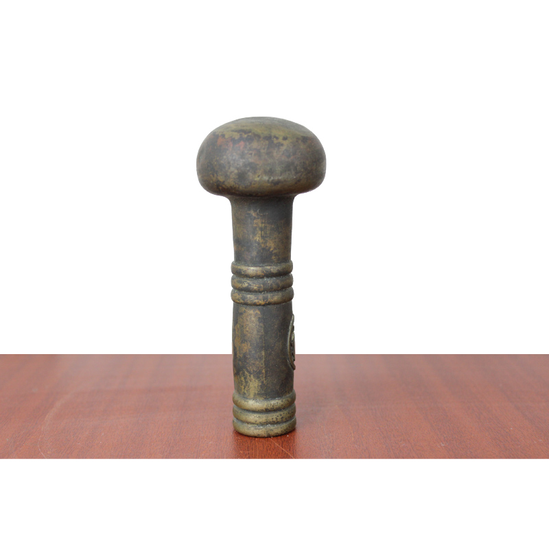 宇卓铜器纯铜拐杖头黄铜龙头四面佛鹰头猴子拐杖头工艺品摆件 古铜色