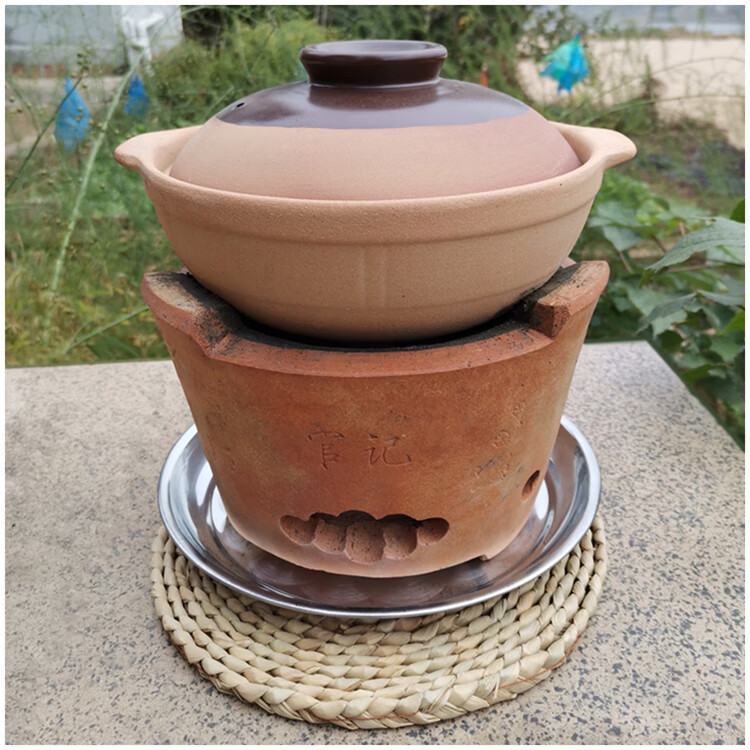 红泥炉港式打边炉炭炉烧烤室内碳炉家用商用煲汤老式陶土红泥炉烤肉