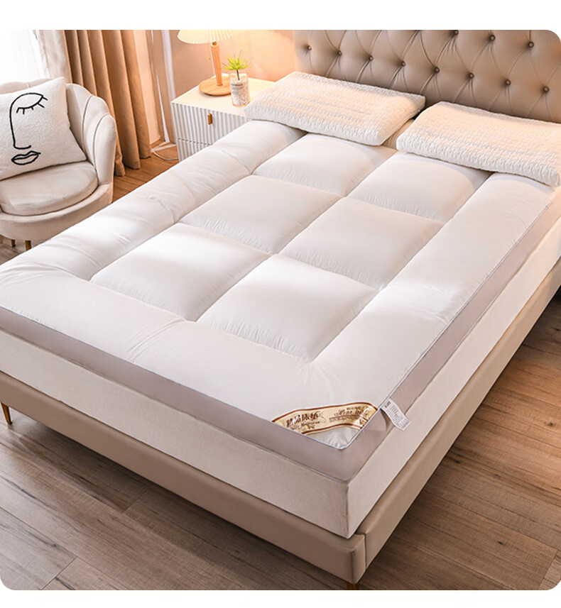 Yalu Soy Fiber Mattress Cover Home Bedding Four Seasons Soft Foldable Non-Slip Pad 1.5x2m 10