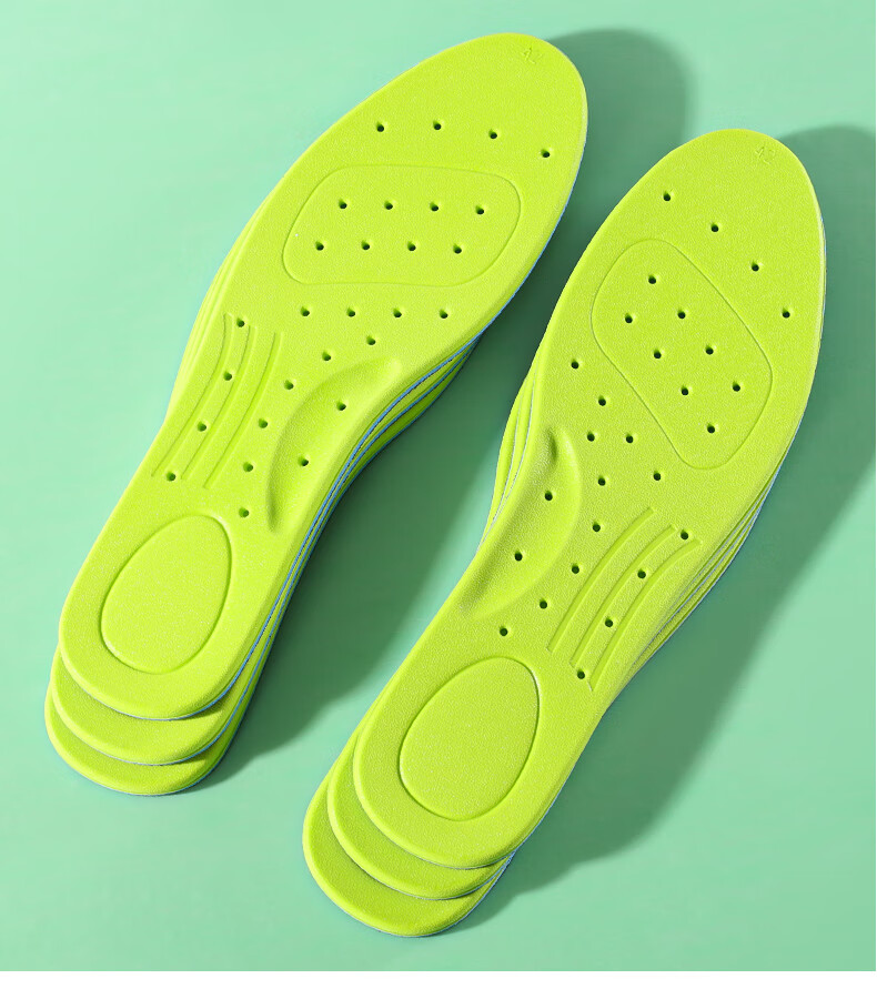 Bonny Family Antibacterial Men's Sports Insoles Breathable Sweat-Absorbing Soft Elastic Comfortable Shock-Absorbing Non-Stuffy Durable Odor-Resistant 4
