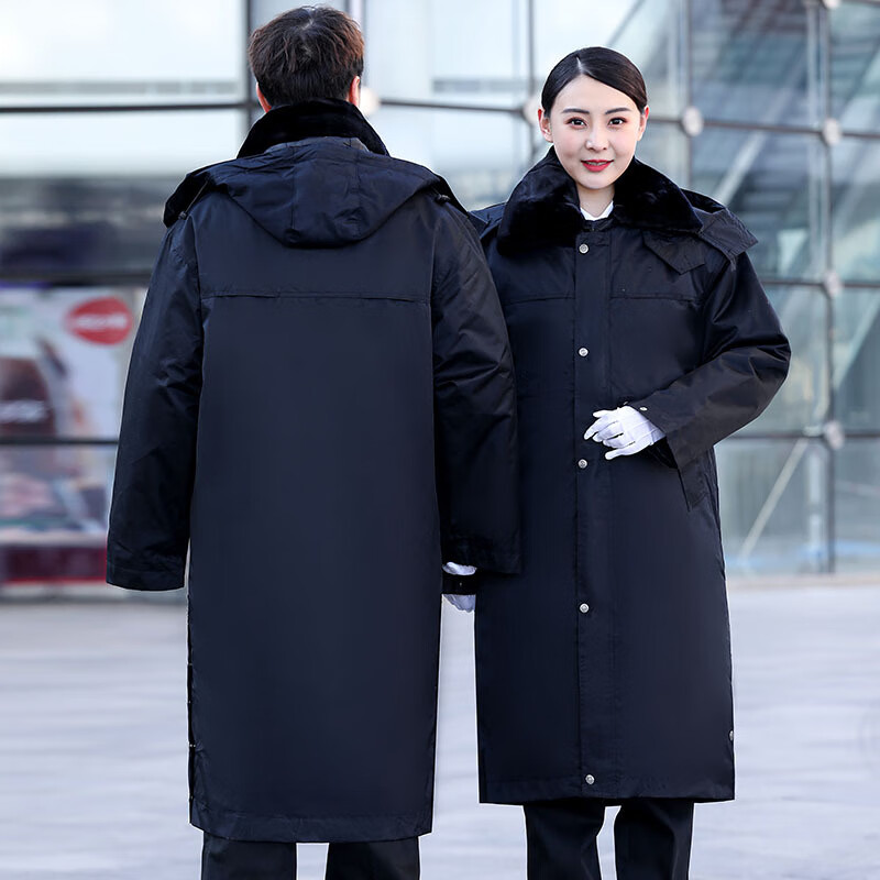 铁路制服冬季大衣铁路工作服棉大衣保安加厚中长款多功能棉袄防寒作训