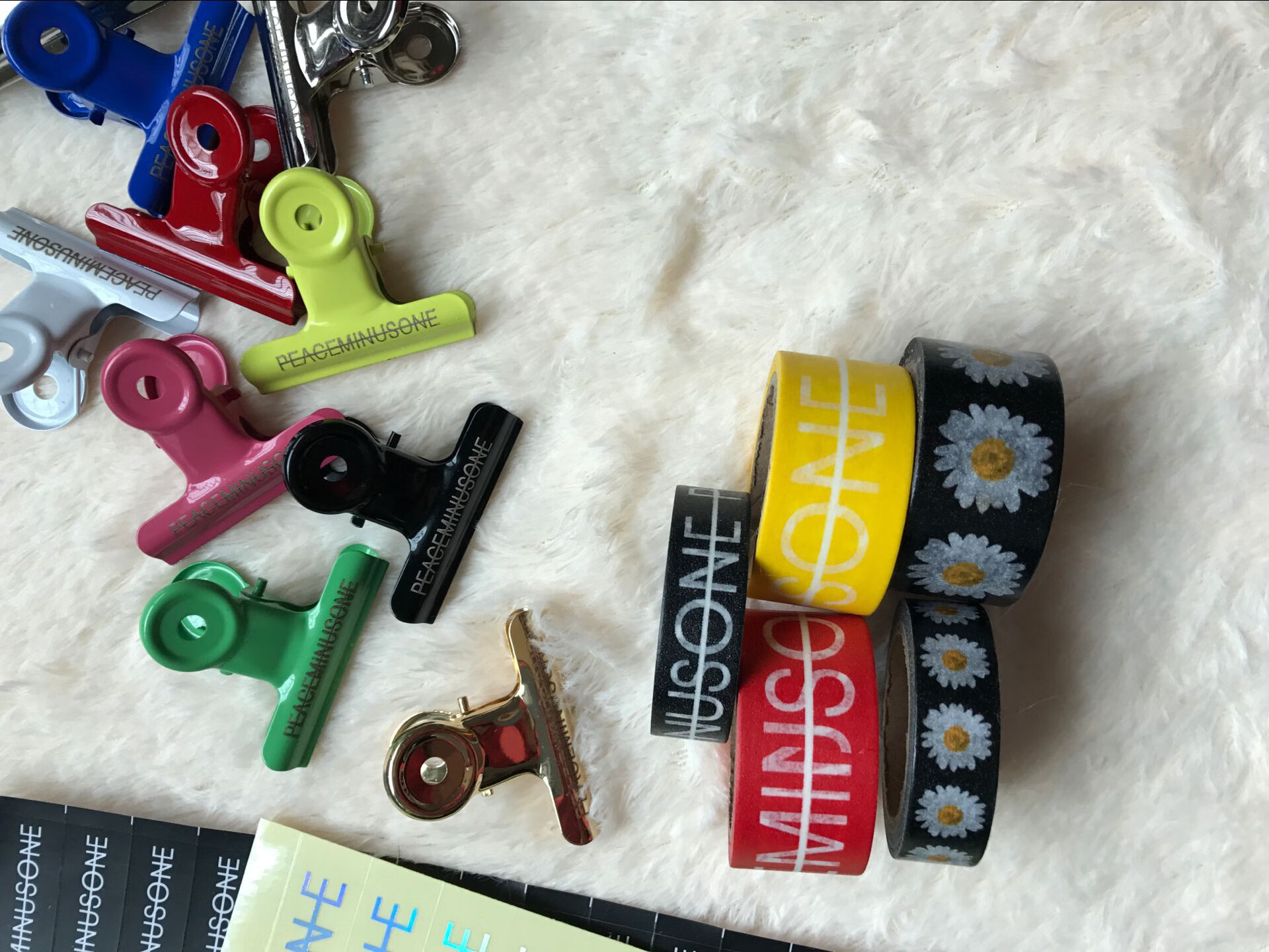 bigbang权志龙gd王子异同款pmo帽夹不锈钢金属书夹衣服白色夹子 63mm