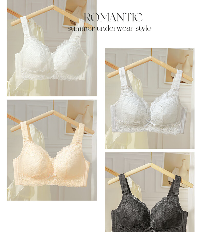 Mankejiao Women's Large Bust Minimizing Full Coverage Thin Adjustable Plus Size Corrective Bra 20