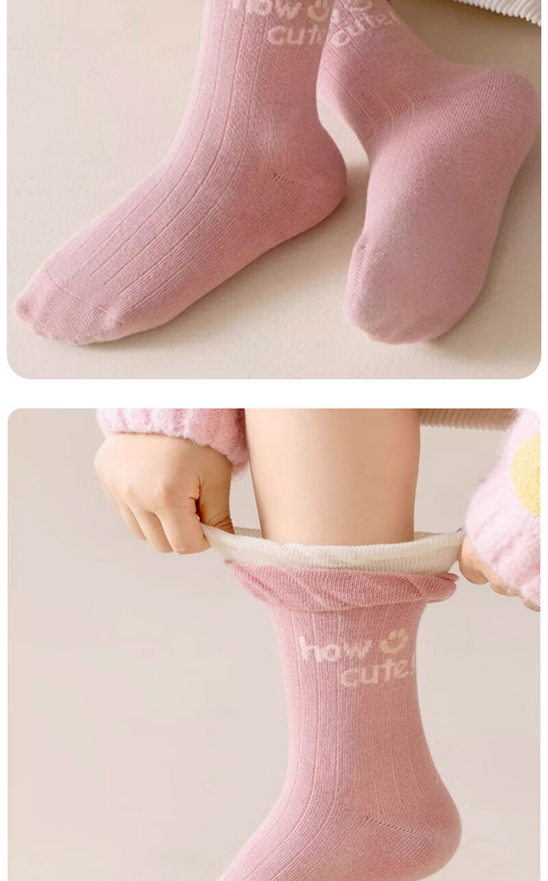 Детские носки Cotton Thirteen, осенне-зимние, хлопковые, средней длины, впитывающие влагу, дышащие, кружевные, принцессные, для девочек, 10 пар