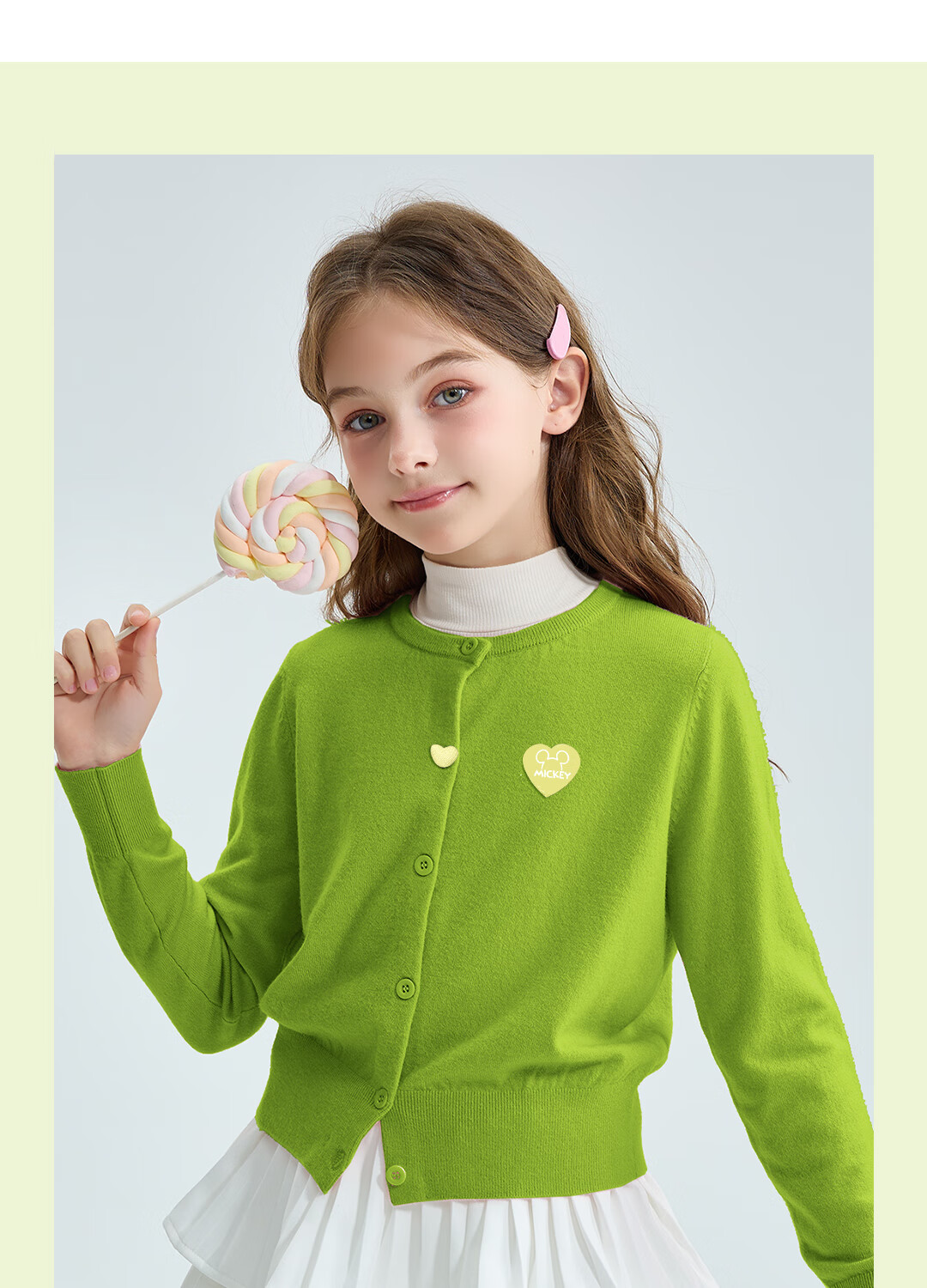 Disney Girls' Sweater Set 2026 Spring New Cute Princess Style Children's Knitwear 15