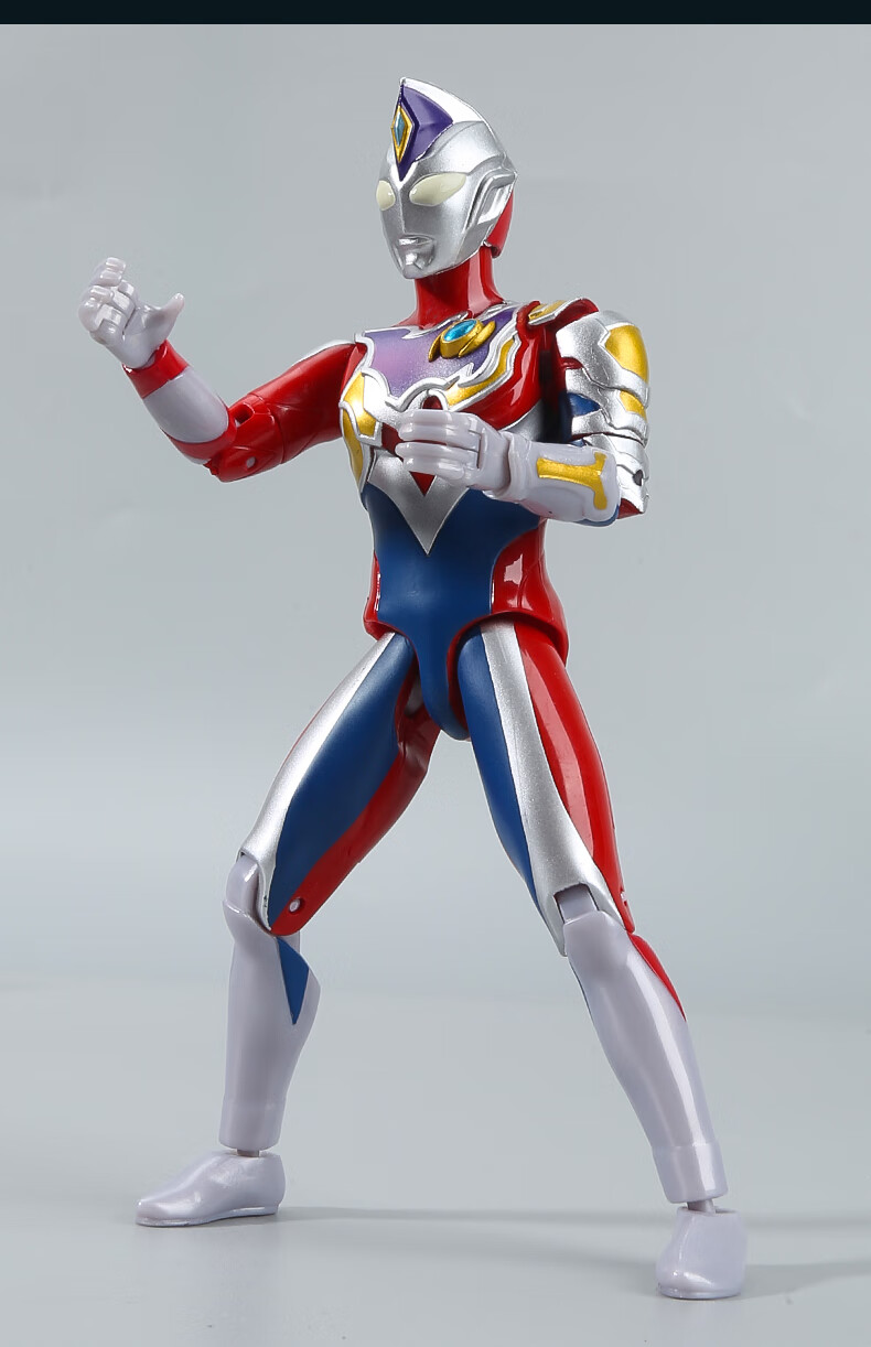 德凯奥特曼超可动人偶戴卡闪亮型手办公仔玩偶摆件玩具男灏吉鹿 超