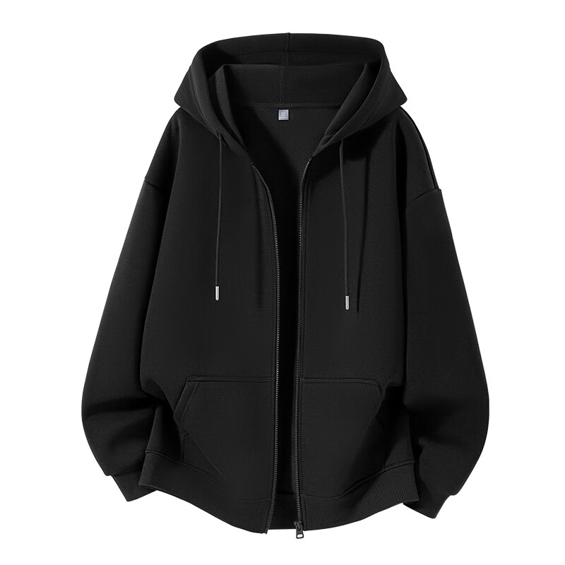 Jeanswest Men's Fleece-Lined Jacket Autumn Winter Simple Casual Versatile Men's Hoodie Cardigan Fashion Men's Top 6
