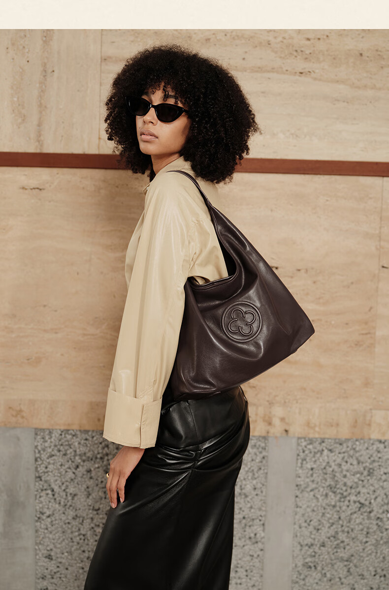 CASSILE [Celebrity Style] Cassile Tote Bag for Women, Vegetable-Tanned Leather, Large Capacity Hobo Bag, 520 Gift 17