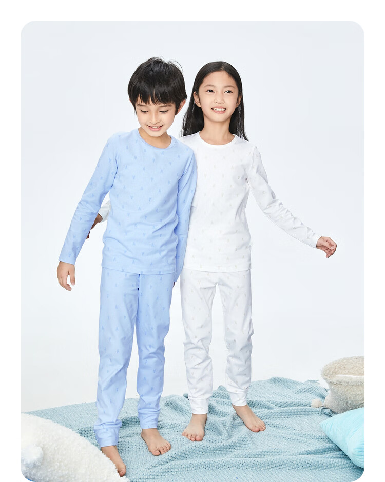 Annil Kids Boys and Girls Textured Printed Autumn Shirt and Pants Set 2025 New Pink White Floral 120 6