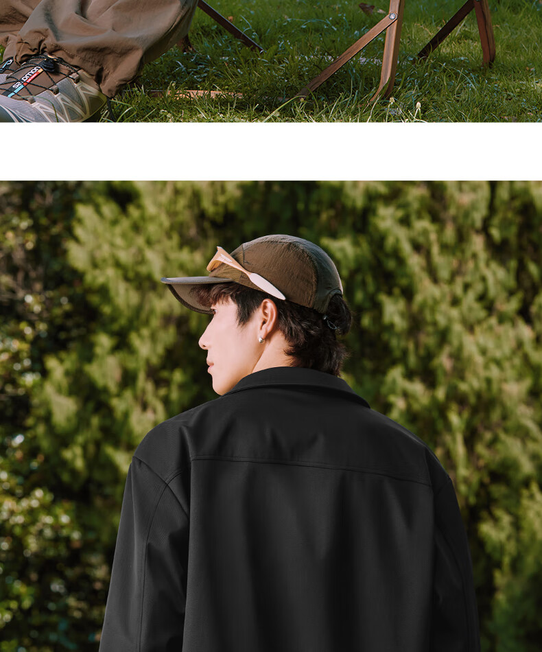MARK FAIRWHALE Vintage Lapel Jacket for Men, 2026 Spring And Autumn New High-End Barne Style Workwear Coat Trendy Brand, Khaki, M 6