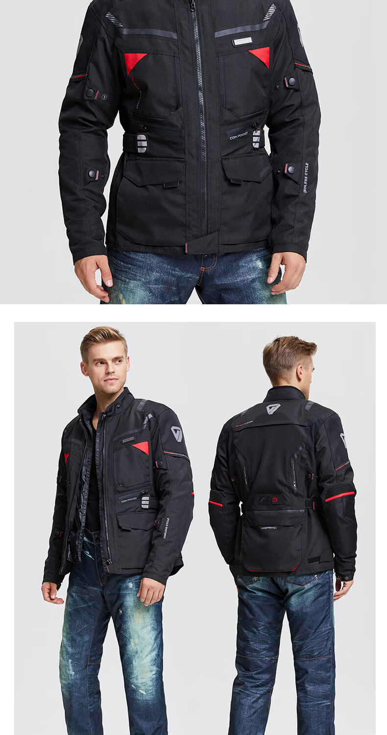 涅夫摩托车骑行服冬季保暖 nerve涅夫骑行服男摩托车四季重机车拉力服