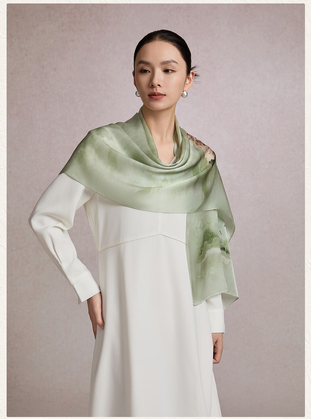 Shanghai Story [Upgraded 30% Encryption] Pure Silk Scarf Gift Box Mulberry Silk Shawl Birthday Gift for Mom Women 12