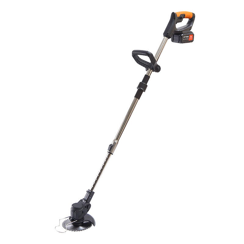 跨境锂电割草机手持充电式除草机款可折叠打草机批发 24v 24tv5节 2电