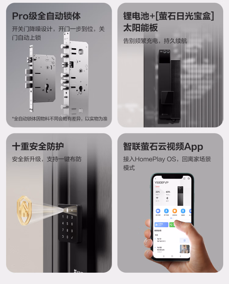 萤石指纹锁Y5000FVP