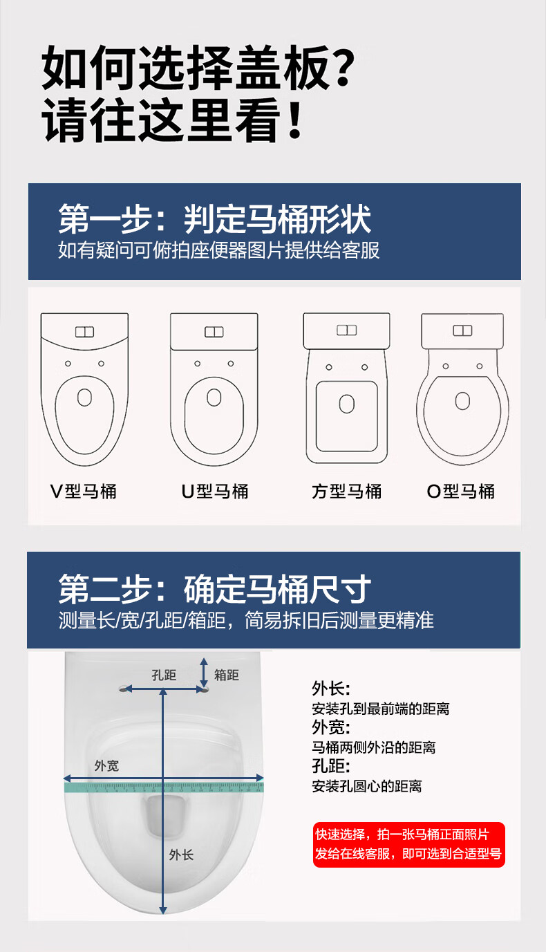 ARROW YJ Universal Toilet Seat Cover Original Factory Silent Soft-Close Thickened Urea-Formaldehyde PP Quick-Release Toilet Ring for Home Use 5
