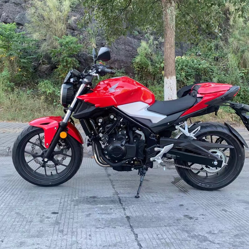 适用本田cb400f摩托车改装cb650r原装大灯总成改装车灯cb500f圆灯