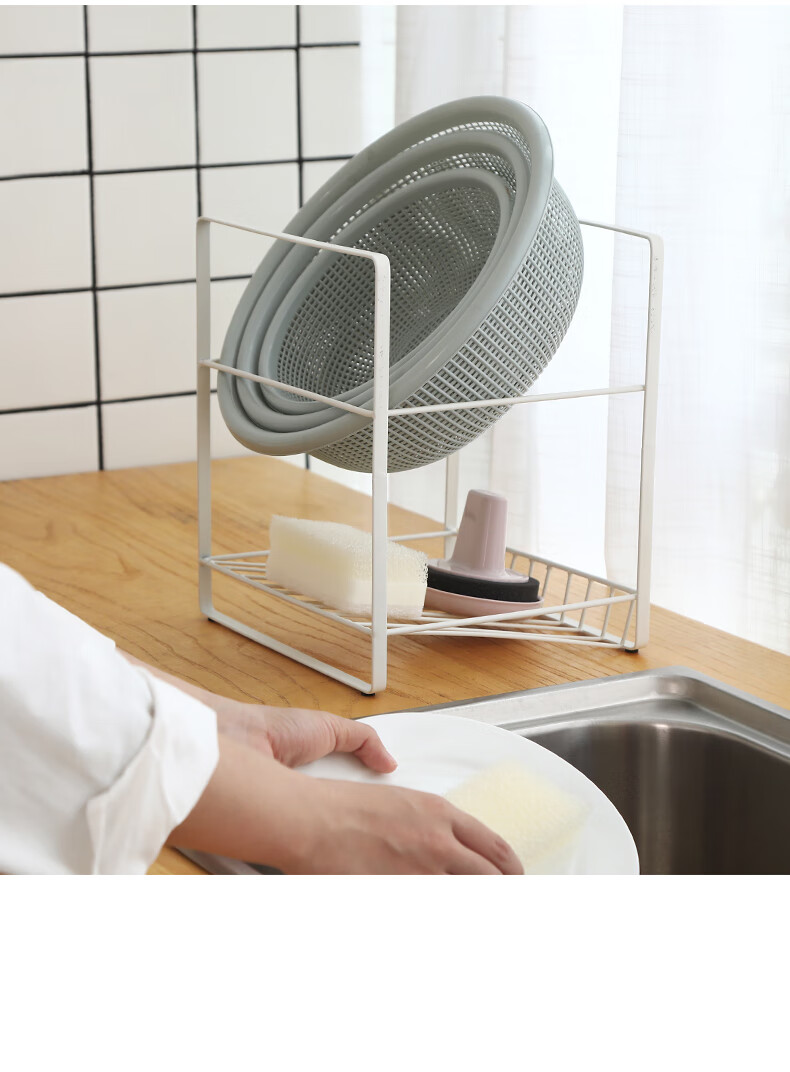 脸盆收纳架卫生间置物架浴室放脸盆架子落地式大号洗澡盆架白色