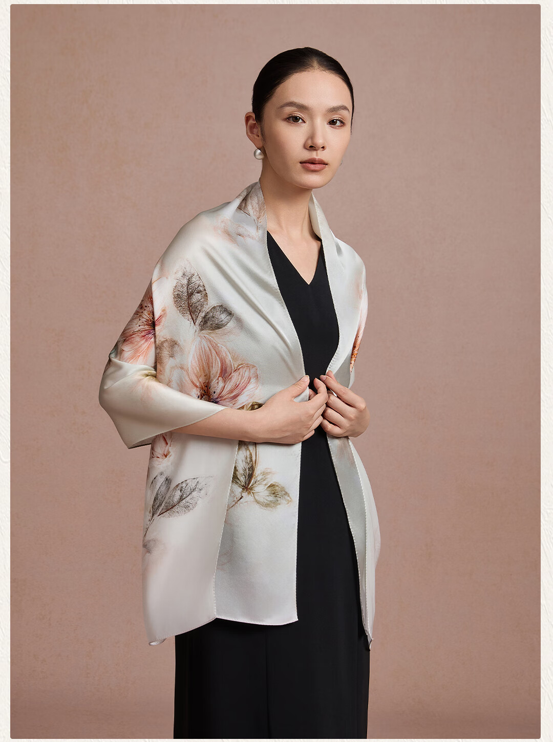 Shanghai Story [Upgraded 30% Encryption] Pure Silk Scarf Gift Box Mulberry Silk Shawl Birthday Gift for Mom Women 9