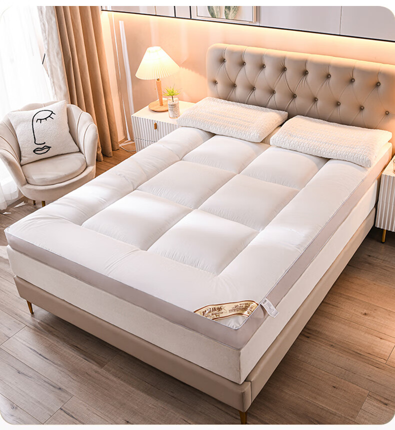 Yalu Soy Fiber Mattress Cover Home Bedding Four Seasons Soft Foldable Non-Slip Pad 1.5x2m 14