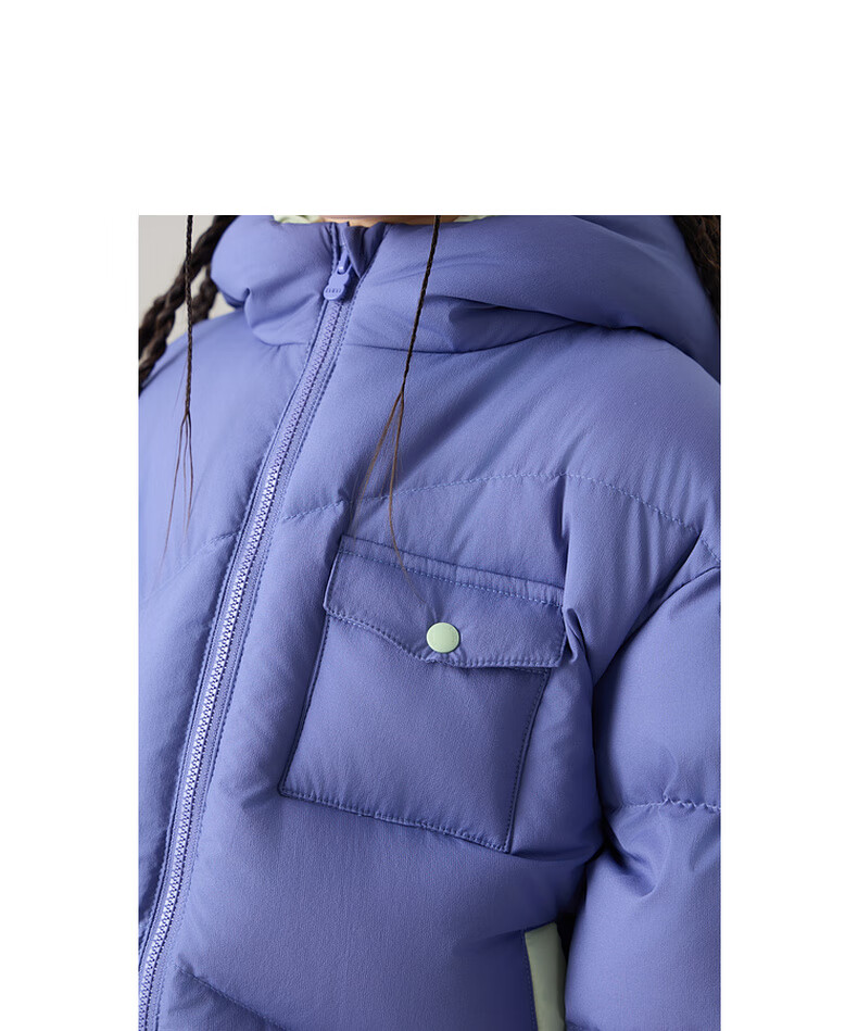 Papapapa Winter New Kids Super Puffy Down Jacket Boys Girls Warm Heat-Retaining Coat Gray 130 4