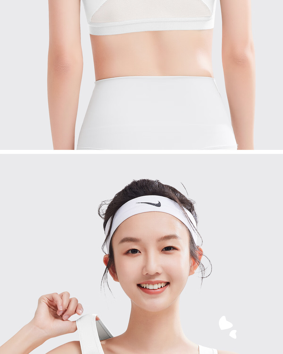 GRACEWELL Silk Antibacterial Girls' Sports Bra Shockproof Developmental Fixed Cup Vest Skin 2XL 20