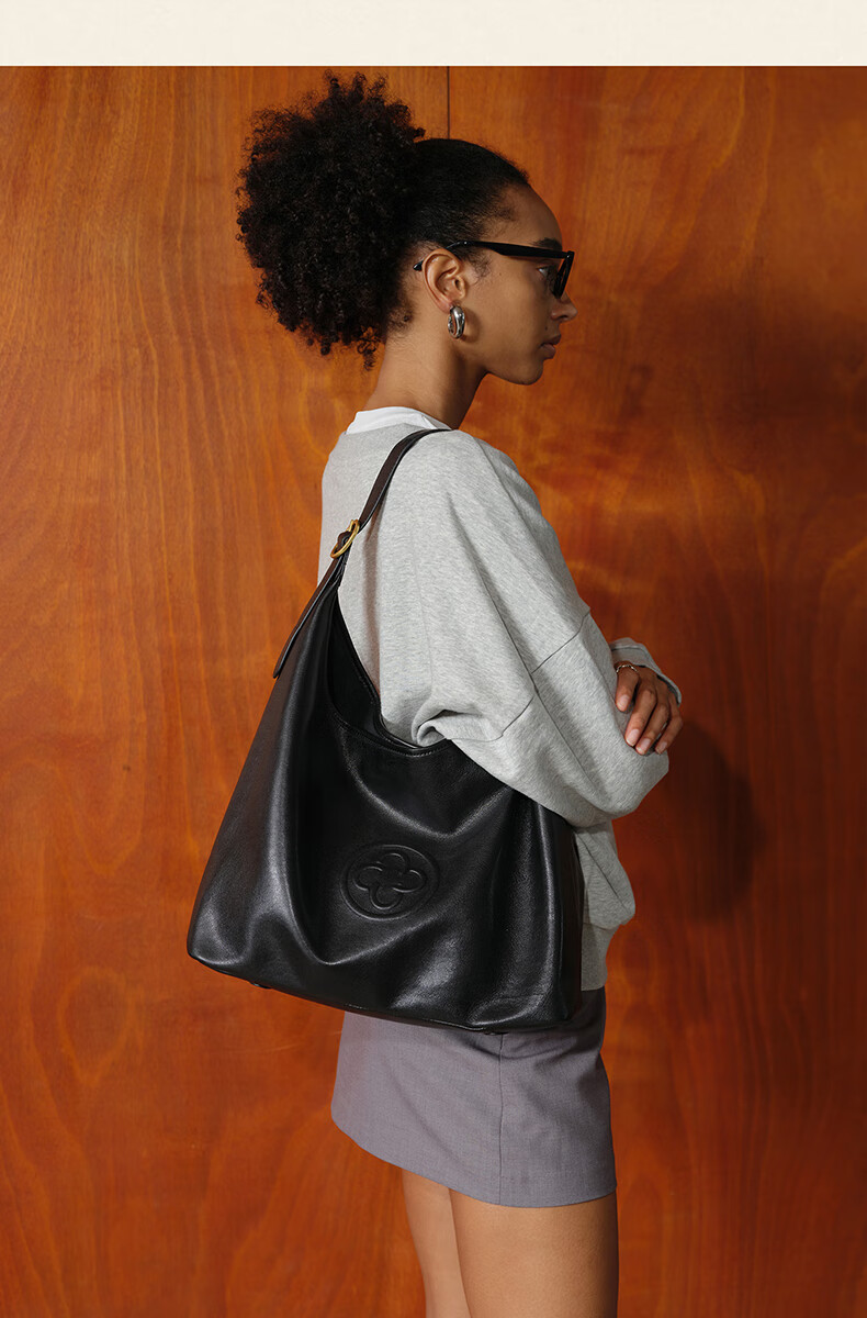 CASSILE [Celebrity Style] Cassile Tote Bag for Women, Vegetable-Tanned Leather, Large Capacity Hobo Bag, 520 Gift 13