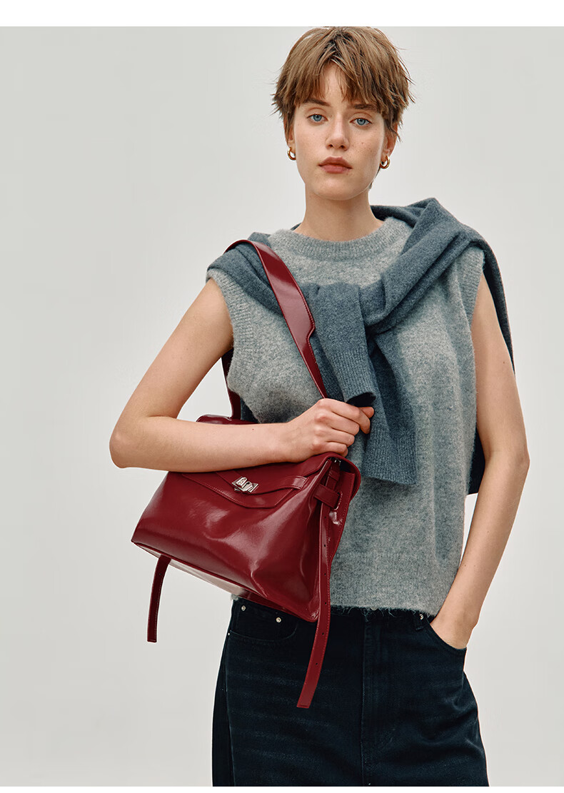 La Festin Xu Ruohan Style New Tote Bag Women Hug Bag Underarm Commuter Hobo Bag Birthday New Year Gift 7