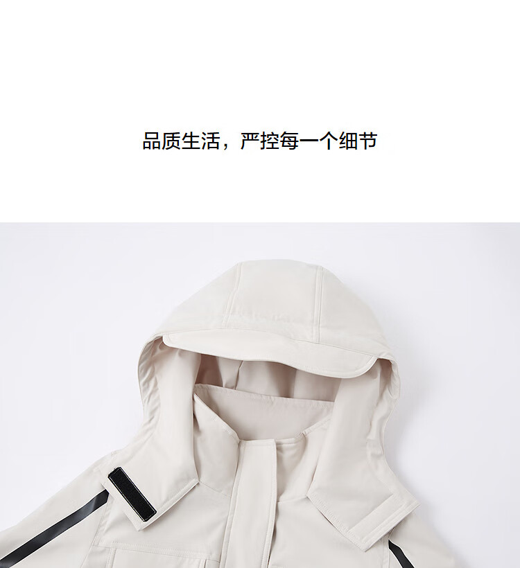 Demana Nordic Jacquard Cotton Three-Proof Winter 90% Goose Down Parachute Large Pocket Nylon Belt Women's Down Jacket 5