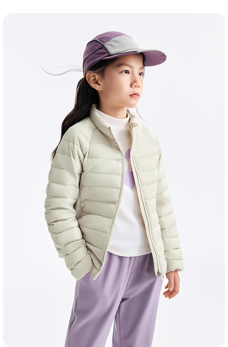 Annil Kids Girls Three-Proof Short Down Jacket 2025 Winter New Heated Black 130 3