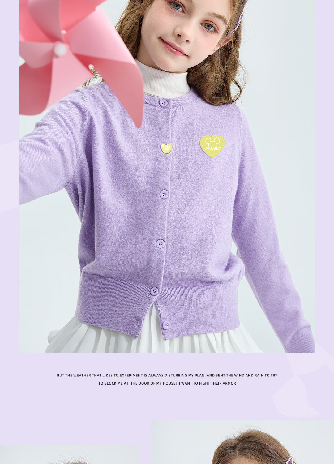Disney Girls' Sweater Set 2026 Spring New Cute Princess Style Children's Knitwear 13