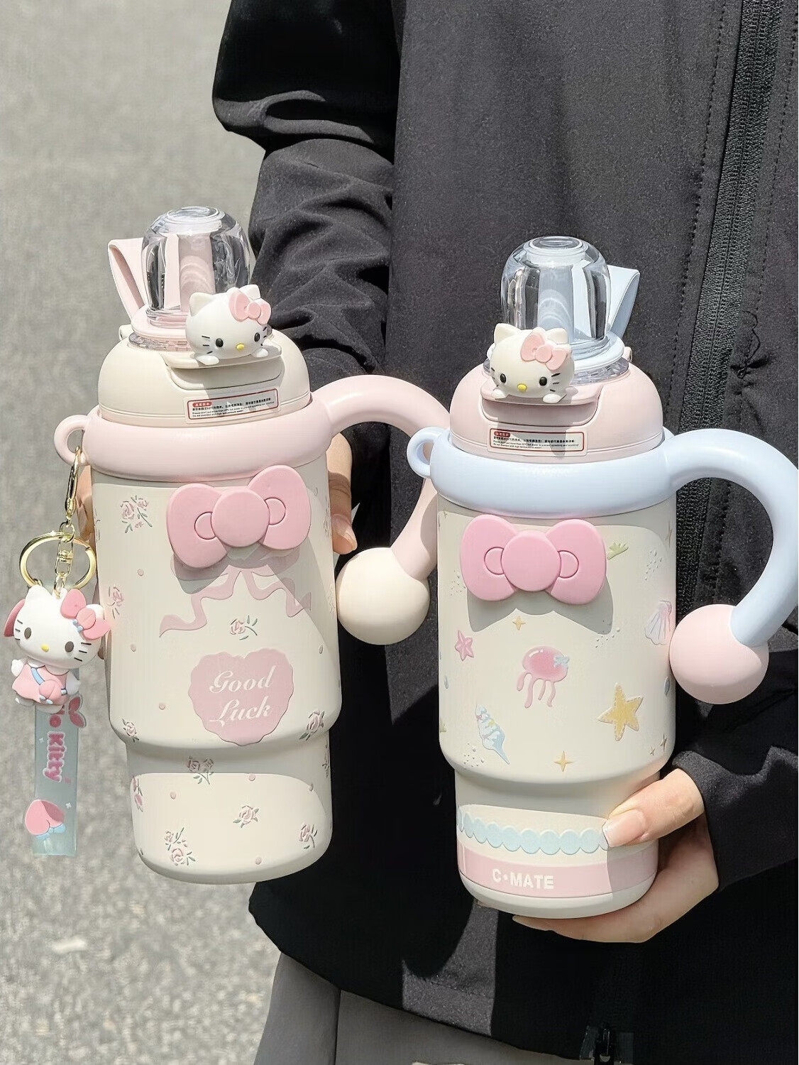Oktp High-Value Ice Cup Straw, Insulated Water Bottle for Women, Large Capacity, Cute Design, New Year's Gift for Girlfriend Or Wife 5