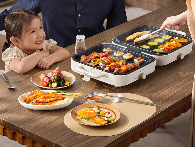 SUPOR Electric Grill Pan, Home Multi-Functional Non-Stick Grill, Detachable And Foldable Outdoor High-Power Barbecue GJ5030P818 8