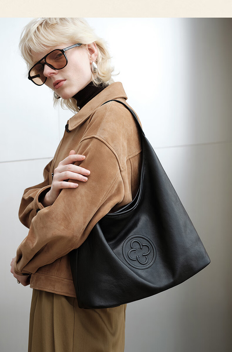 CASSILE [Celebrity Style] Cassile Tote Bag for Women, Vegetable-Tanned Leather, Large Capacity Hobo Bag, 520 Gift 15