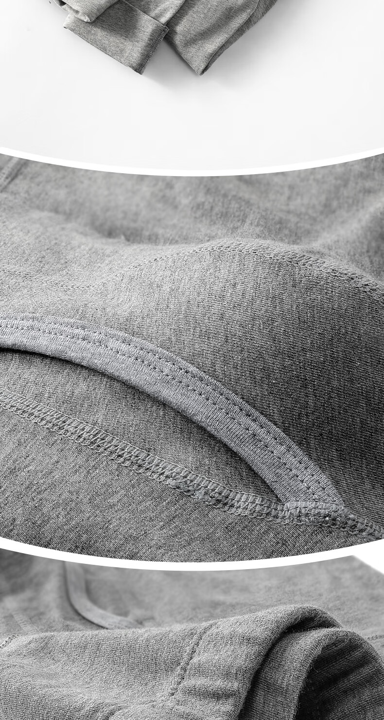 Aoyuansu Men's Lightweight Warm Combed Cotton Thermal Pants High Waist Autumn Winter Thin Warm Long Johns Windproof Base Layer Pants 11