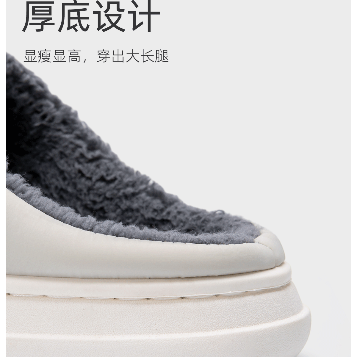Runrou Men's Cotton Slippers Autumn Winter 2025 New Waterproof Odor-Resistant Fleece Lined Warm Indoor Thick Sole Home Slippers 4