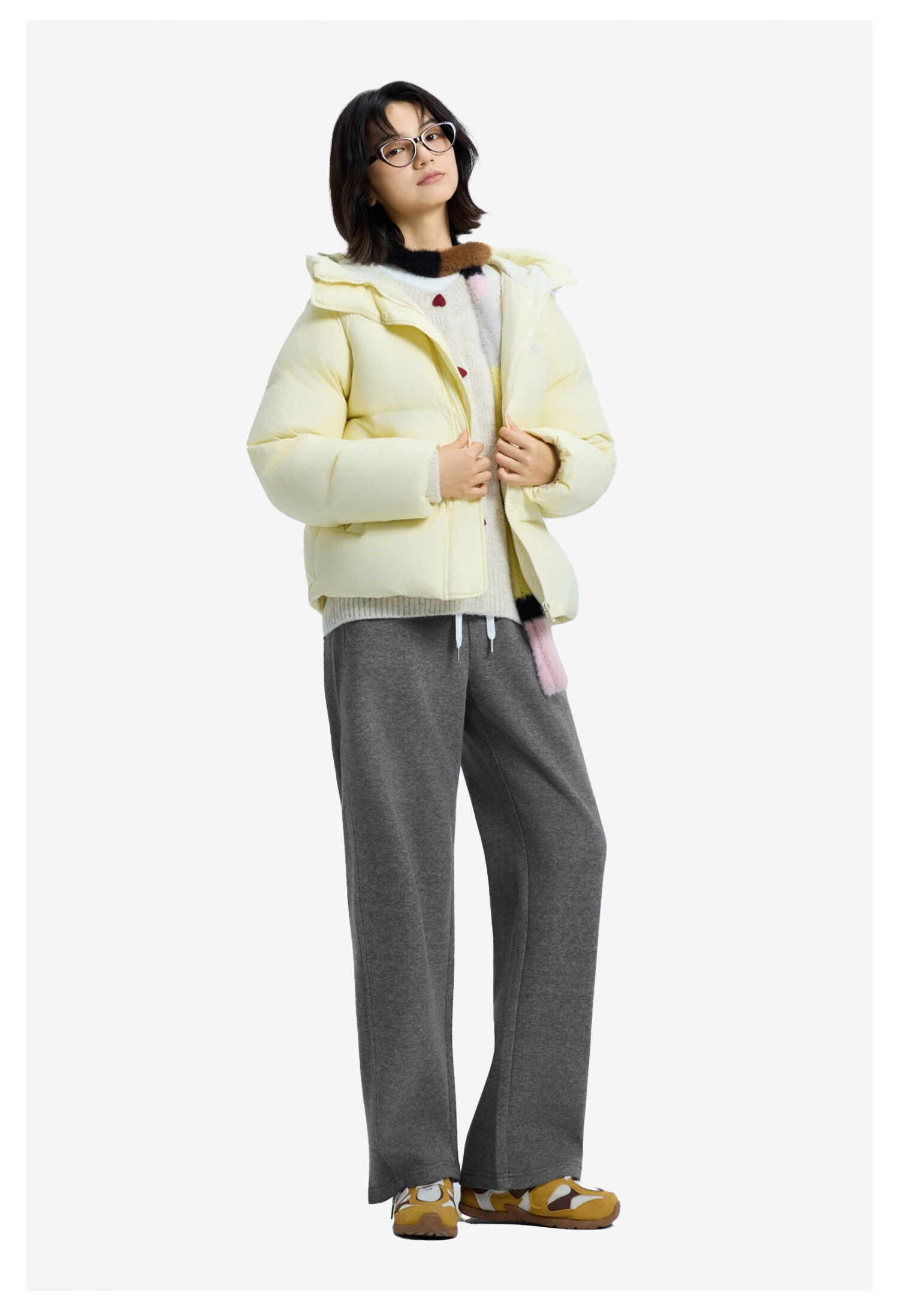 Meters Bonwe Women's Casual Pants 2025 Autumn New Soft Comfortable Skin-friendly Draped Wide-leg Trousers 4