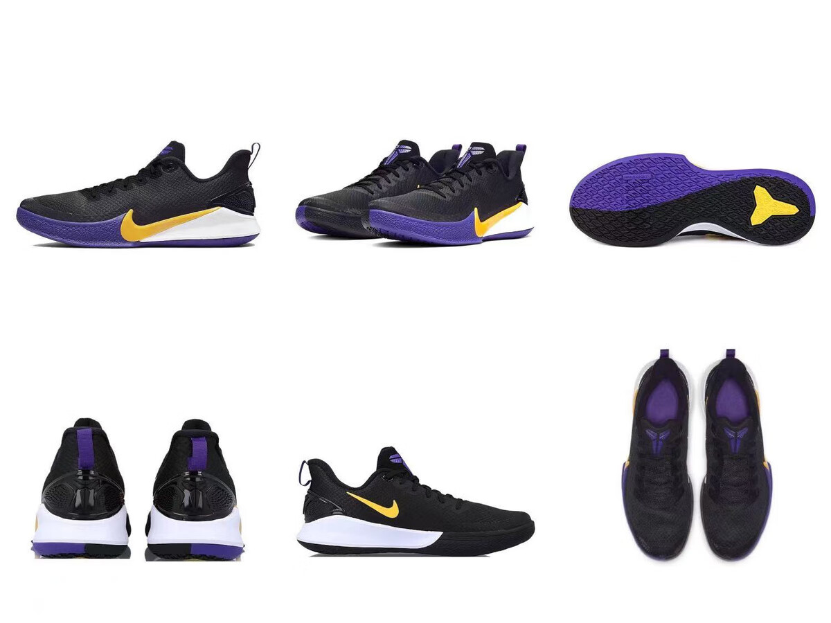 纯原高品质 mamba focus曼巴5代篮球鞋 耐磨防滑学生板鞋男子运动 黑