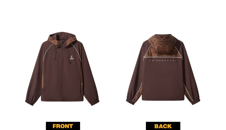 CABBEEN 70D Nylon Mountaineering Fabric Casual Men's China Rocket Collaboration Thick 3D Printed Winter 2025 Jacket 7