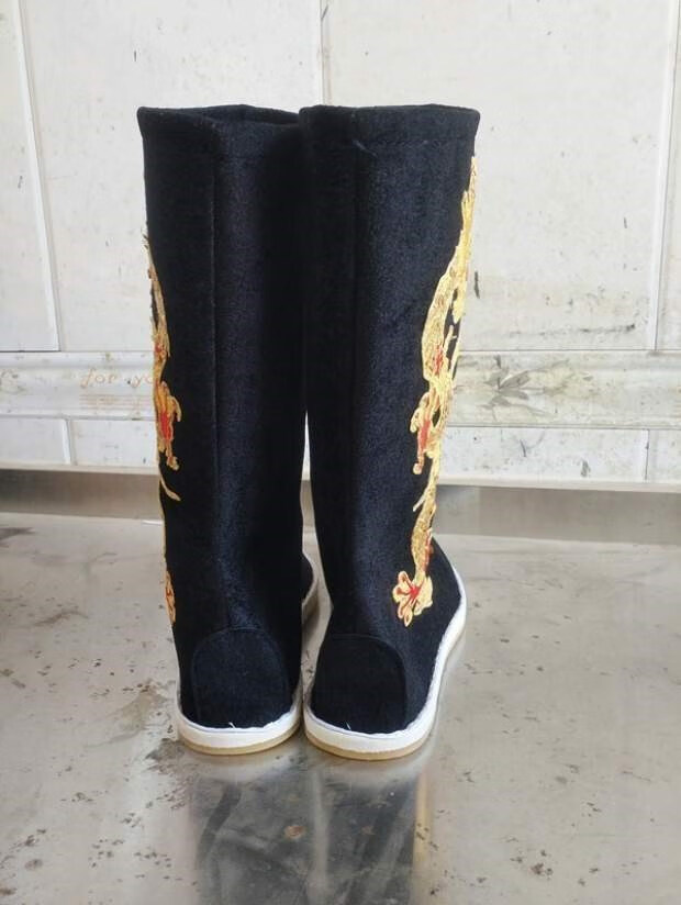 新款古装皇帝靴子唐朝大臣靴子古代鞋子男女官靴皇上龙靴道具布靴品质