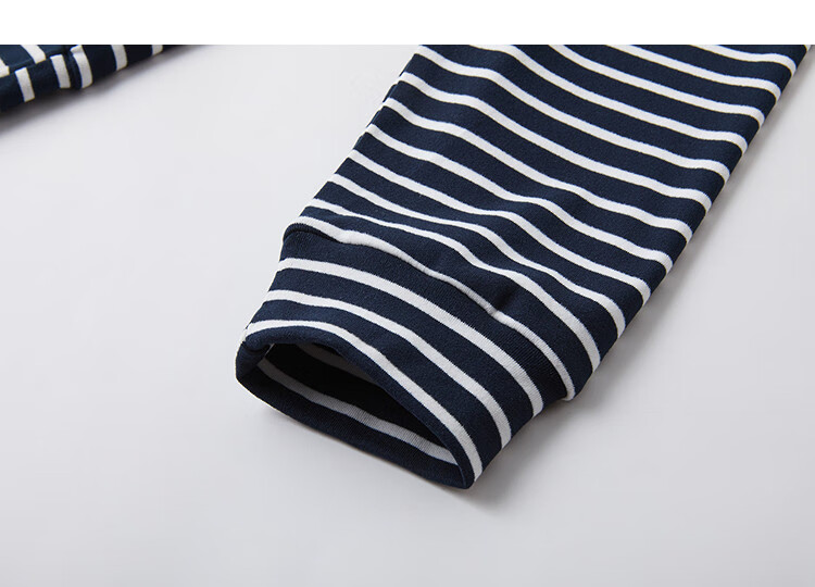 Demana [Stripe Code] Autumn Korean Style Hooded Long Sleeve Loose Stretchy Relaxed Sweatshirt for Petite Women 4