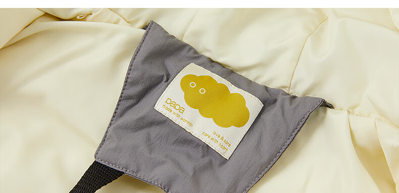Papapapa Winter New Kids Super Puffy Down Jacket Boys Girls Warm Heat-Retaining Coat Gray 130 11