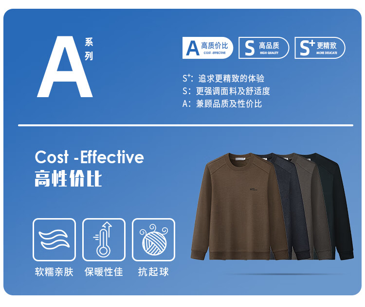 Laxdn Knitted Sweater for Men, Autumn And Winter Warm Round Neck Pullover [Cashmere Silk], Fleece-Lined Base Layer, Medium Coffee, XL 1