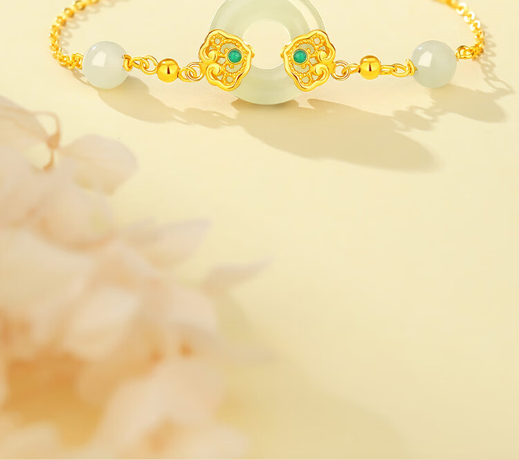 Sino Gem Ruyi Peace Silver Bracelet for Women Luxury High-End Birthday Gift Elegant Jewelry for Wife Mom Girlfriend 8