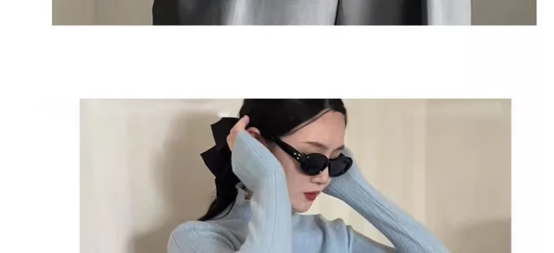 LangSha Women's Autumn Winter Turtleneck Base Shirt Soft Korean Style Elegant Versatile Top 35