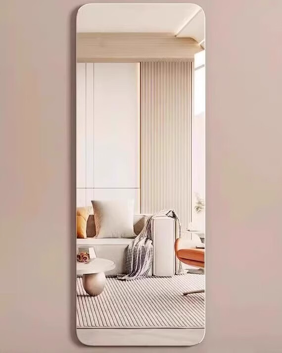 Musangfu Self-Adhesive Full-Length Wall Mirror for Home Bedroom Dressing Makeup Hanging Mirror 1