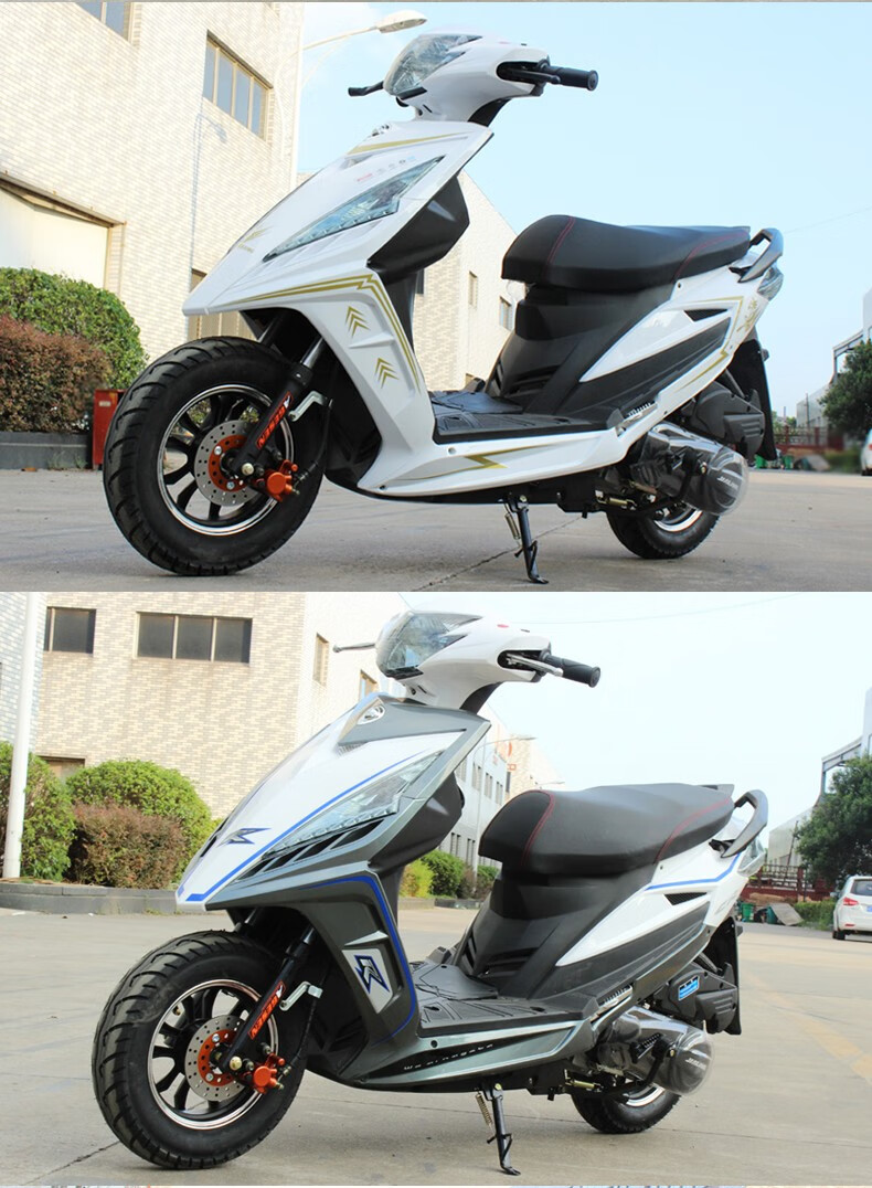 鬼火一代踏板车125cc摩托车鬼火踏板车125摩托车燃油踏板助力125踏板