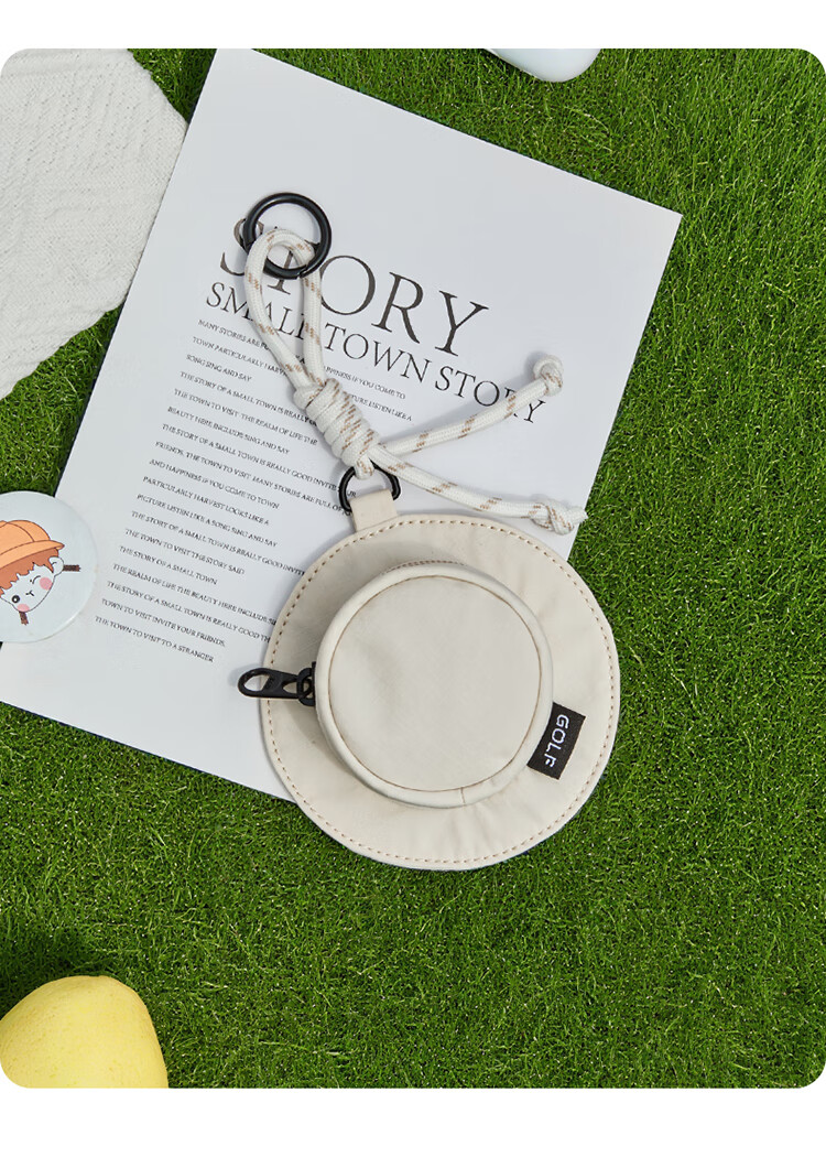 GOLF Portable Earphone Pouch, Handheld Coin Purse, Small Fisherman Hat Charm, Mini Key Case, USB Drive And Data Cable Storage Pouch 9
