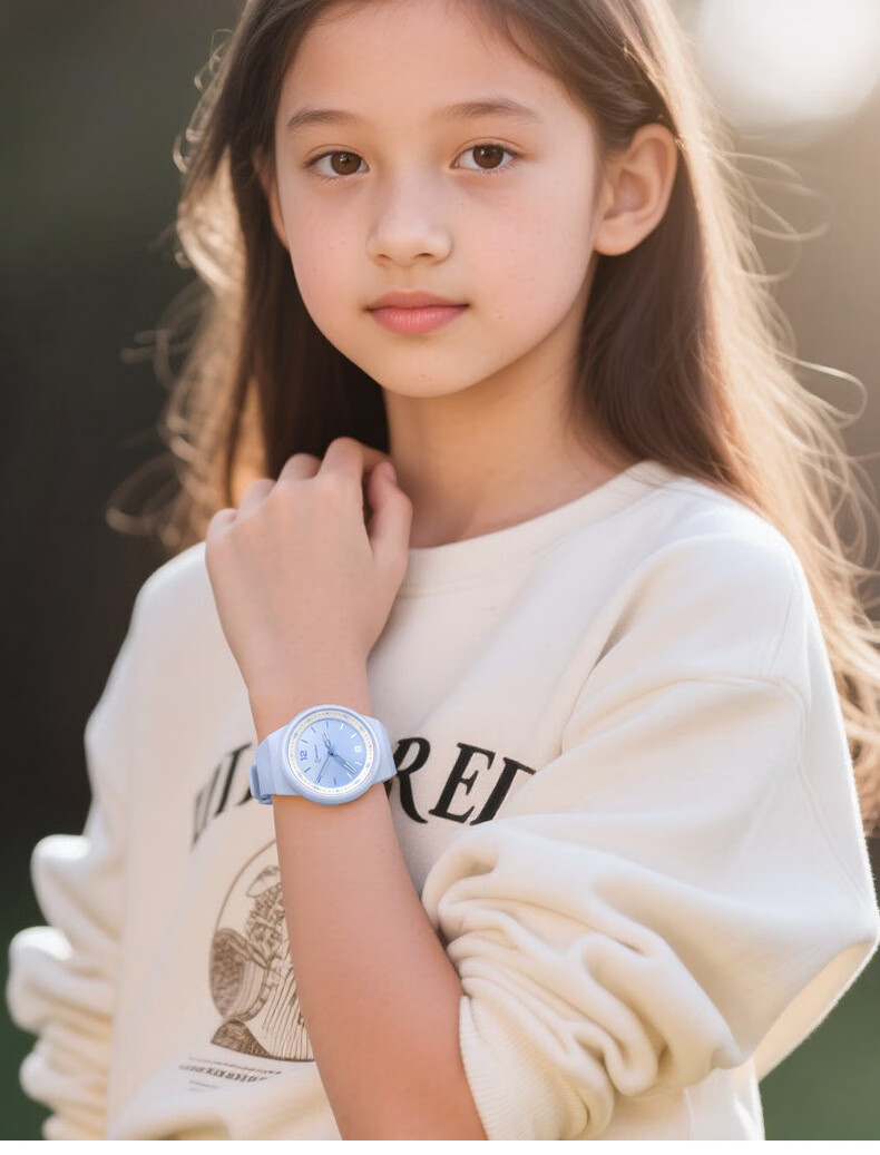 GEORGCOUNT College Style Student Watch Girls Boys Silent Quartz Exam Time-Only Children's Watch 7