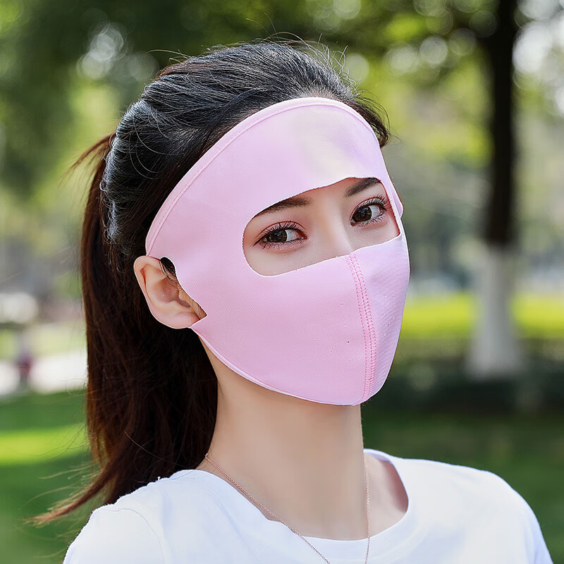 脸罩防晒骑车防晒面罩护额头全包遮脸遮阳全脸开车防晒口罩女夏季防晒
