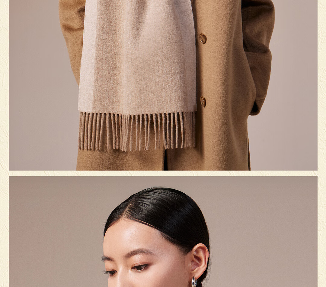 Shanghai Story Autumn Winter New Pure Wool Scarf Shawl Soft Warm Gift for Mom Elders Birthday New Year Women Neck Warmer 10